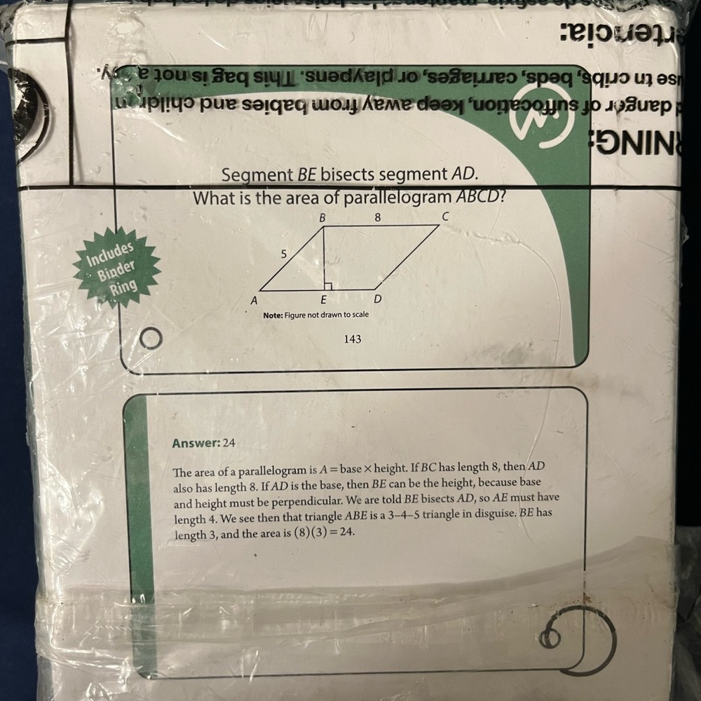 Manhattan Prep GRE Math Flashcards - Picture 3 of 3